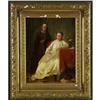 Image 2 : OIL VINTAGE-ANTIQUE NUN GIRL PLAYING CARDS
