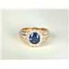 Image 1 : SAPPHIRE, DIAMOND AND 14K YELLOW GOLD LADY'S RING