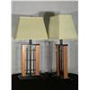 Image 2 : 2 modern lamps with white rectangular shades