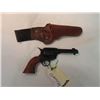 Image 1 : Unknown Prop Hand Gun- w Working Cylinder Shoots Blanks Comes w Leather Holster- Handmade By VIking