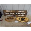 Image 1 : 4 Wooden Hungtin Slogan Displays