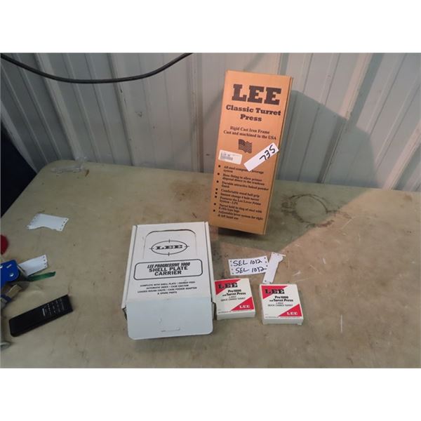New Lee Classic Turret Press, Lee Progressive 1000 Shell Plate Carrier ...