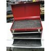 Image 2 : RED TOOL BOX WITH 3 DRAWERS