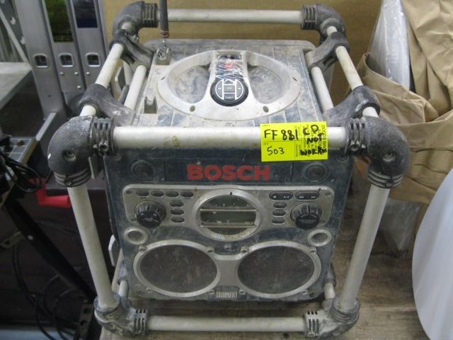 BOSCH JOBSITE RADIO, CD PLAYER NOT WORKING