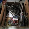 Image 2 : BOX OF ASST. WALL RACKS, SHELF BRACKETS, ETC.