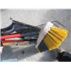 Image 2 : BUNDLE OF GARDEN TOOLS, BROOM, ETC.