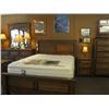 Image 1 : 5 PIECE BEDROOM SUITE, MIRRORED DRESSER, CHEST OF DRAWERS, 2 NIGHT STANDS & QUEEN SIZE BED FRAME