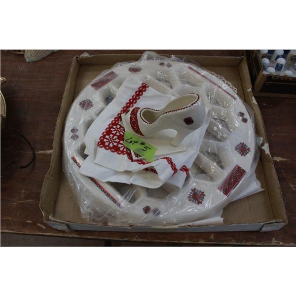 Ukrainian Perogy Board and Shoe