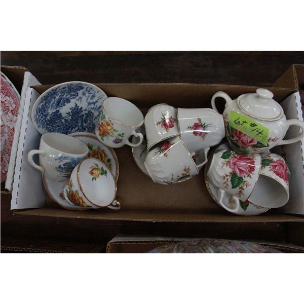 Cups, Saucers & Sugar Bowl (assorted)