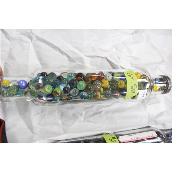 Glass Rolling Pin with 220 Marbles