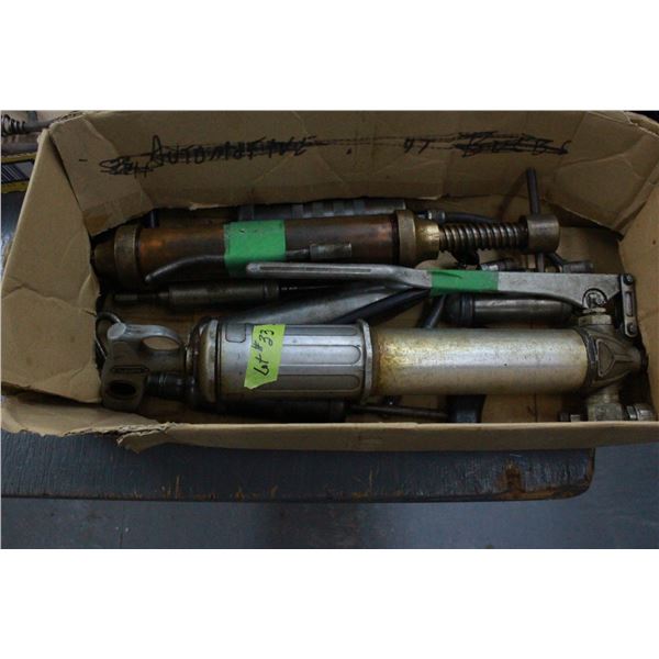 5 Grease guns ( one is Copper & Brass)