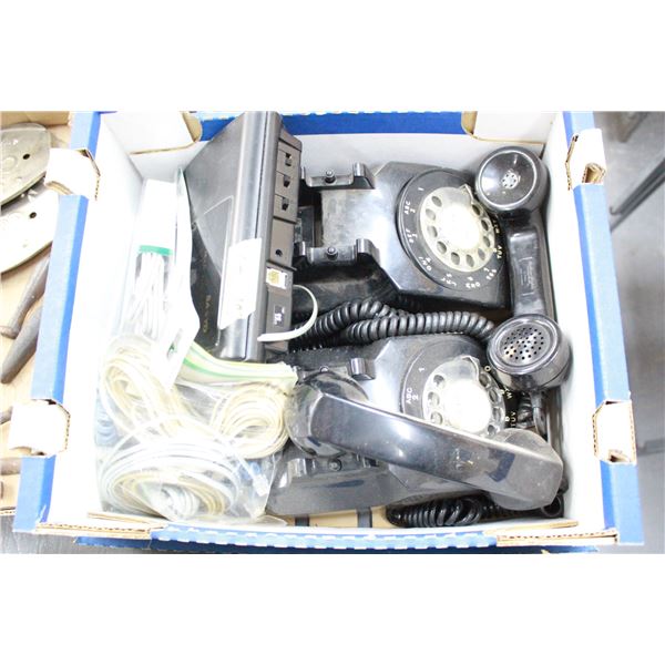 2 Rotary Dial Telephone answering machine & extra wire