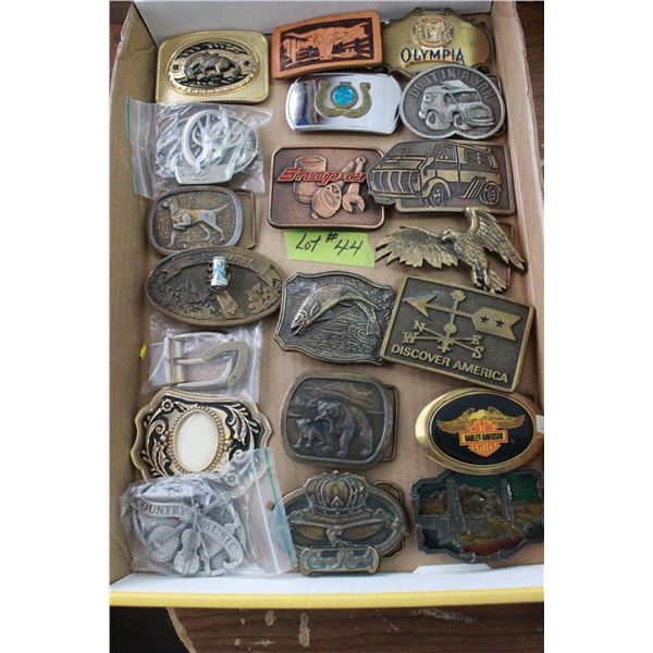 Collection of 20 Belt Buckles