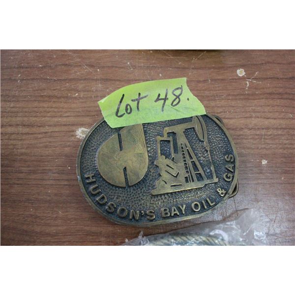 Hudson's Bay Oil & Gas Belt Buckle