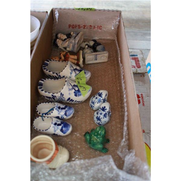Collection of Delft Items ( Ornaments & Shoes) & Other Misc. Items