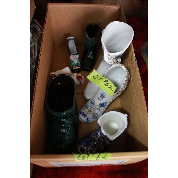 Collection of assorted Shoes - ceramic, bone china, etc.
