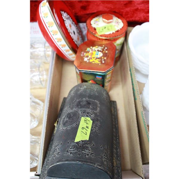 Collection of Tins & box