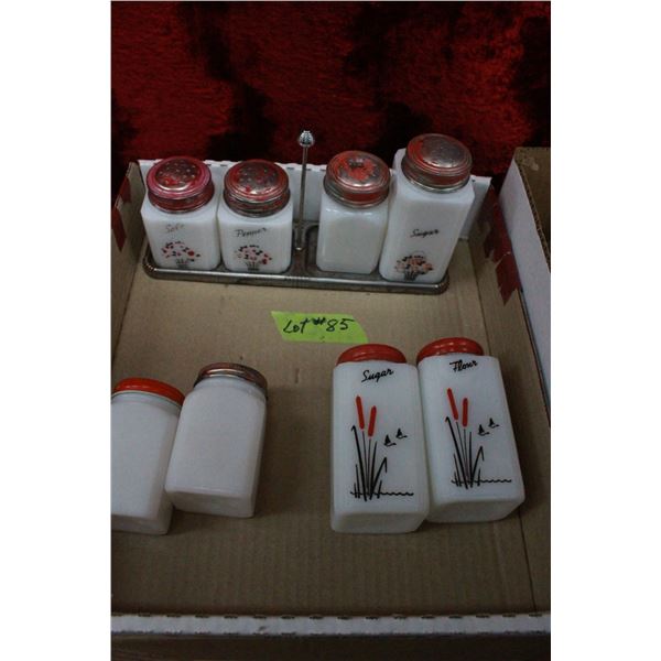 "Hoosier" Shakers - one complete set (4 pieces)