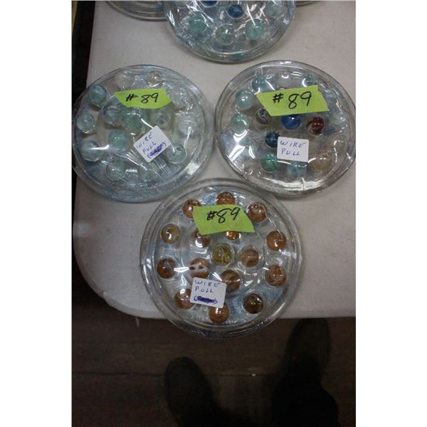 About 45 "Wire-pull" Marbles