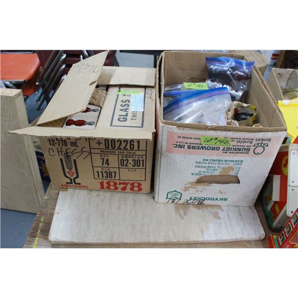 2 boxes Avon Chess Men & Board