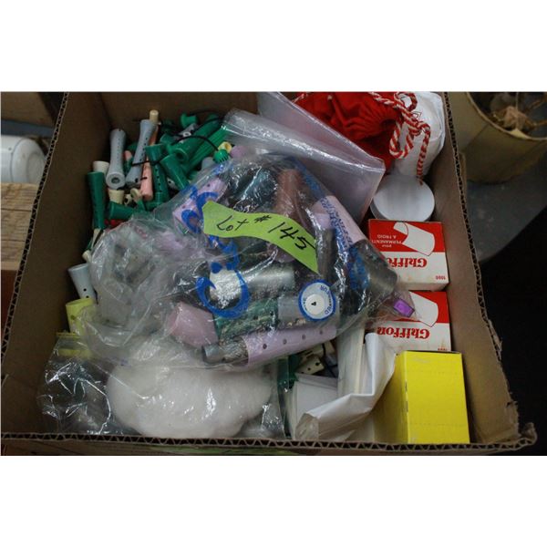 Old Hair Dressing Curlers & Supplies