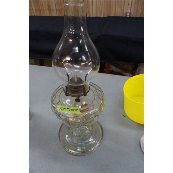 Clear Glass "Peanut" Lamp (large model)