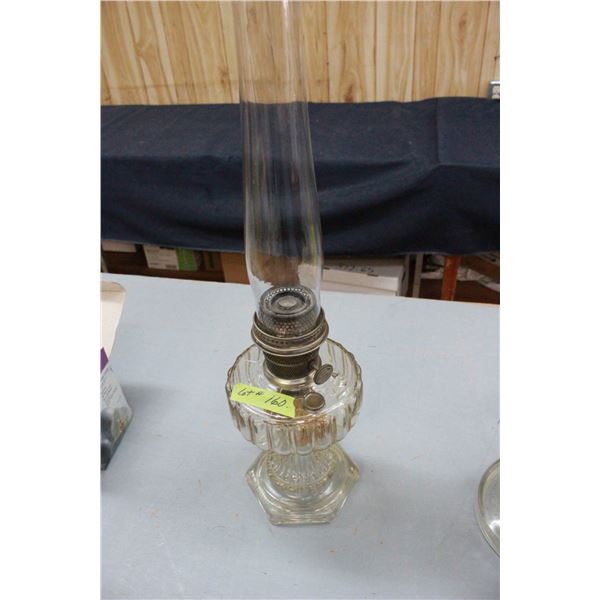 Clear Glass Aladdin Lamp (complete) Cathedral #107