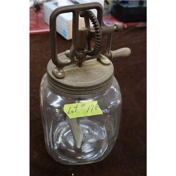 Butter Churn - Glass Base