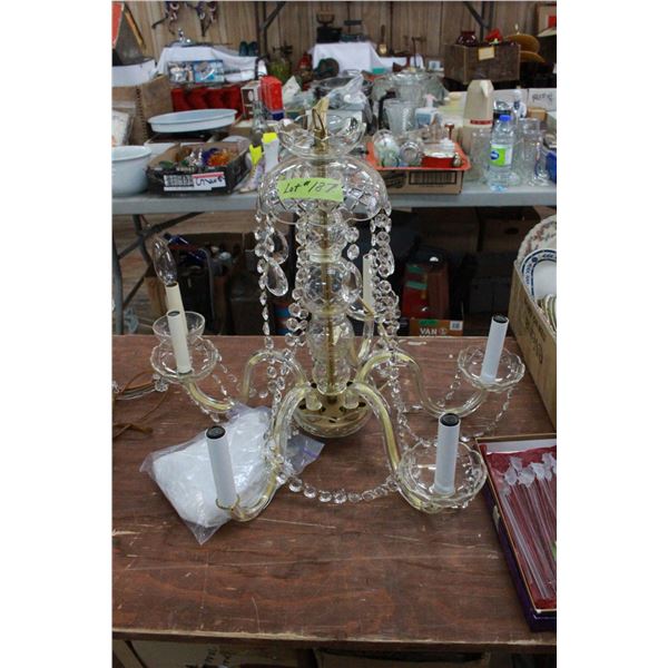 Chandelier (complete with crystals)