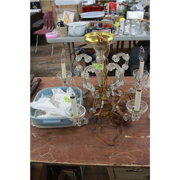 Chandelier (complete with crystals