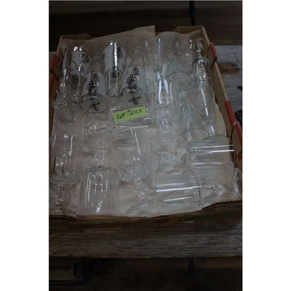 17 assorted Stemware pcs. (mostly crystal)