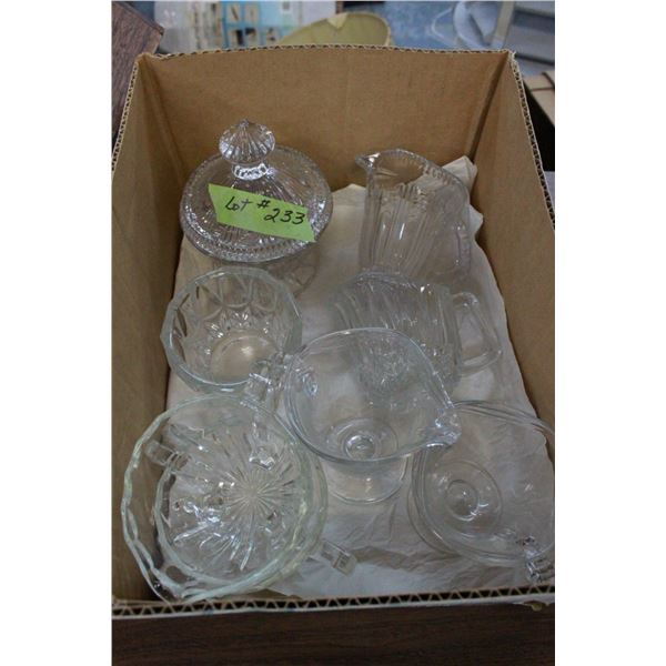 Box of 4 Cream & Sugar Sets (Glass)