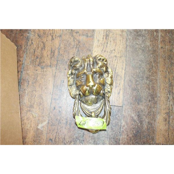 Brass - Lion's Head Door Knocker