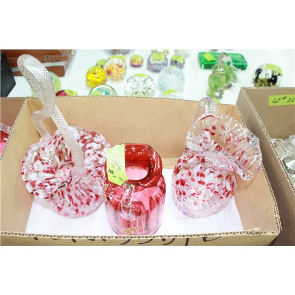 Glassware - 3 pieces