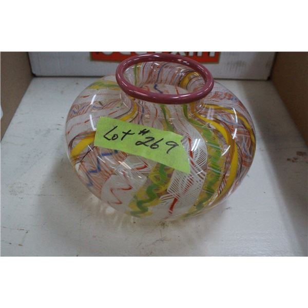 Hand Blown Colorful Vase