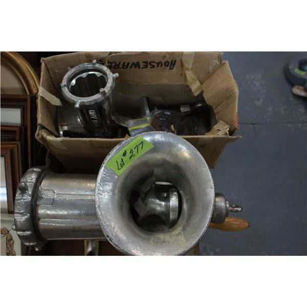 Large Meat Grinder with Attachments