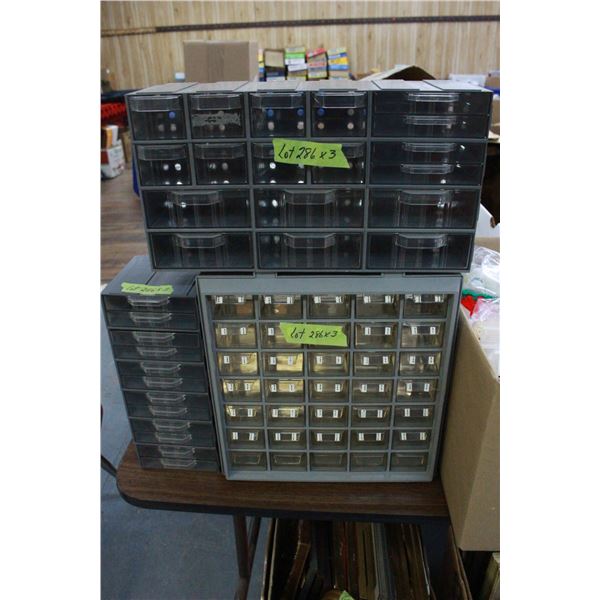 Three Storage Boxes (compartmented)