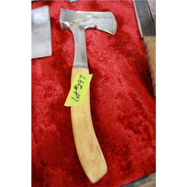 Hatchet with Wooden Handle