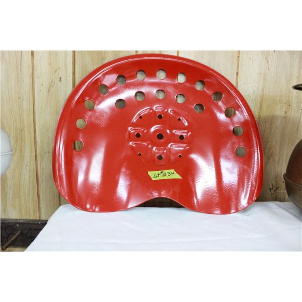 Metal Implement Seat (Red)