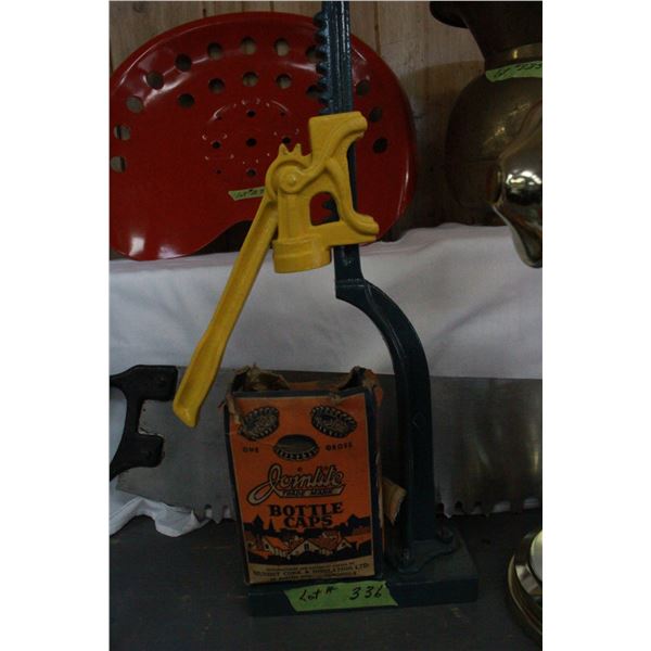 Bottle Capper and a Box of Caps