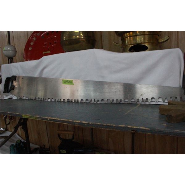 One Man Cross Cut Saw with Metal Handle