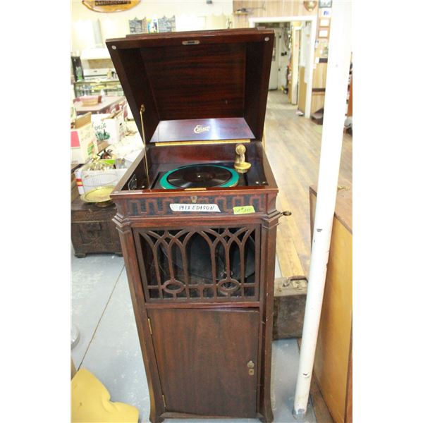 "Edison" Disc Phonograph - Floor Model C-250; 1913