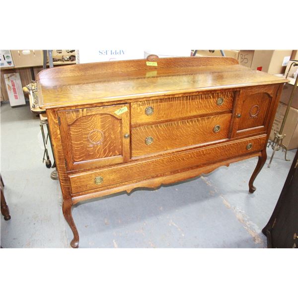 Sideboard - Solid 1/4 Cut Oak, Krug Bros. Co, Ontario