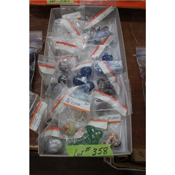 "Flame" Marbles - 2 to 3 dozen