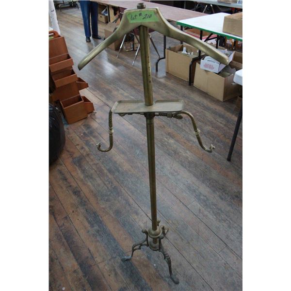 Brass Man's Valet Stand
