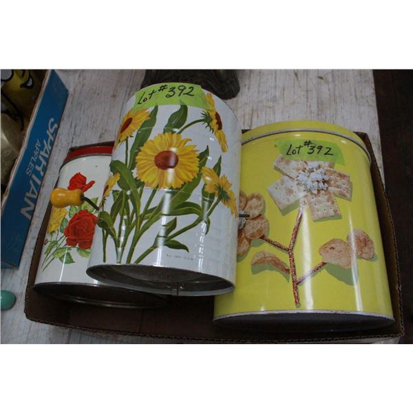 2 Cannisters & Sifter ( All Metal)