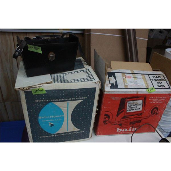 2 Bell & Howell Projectors & a Splicer