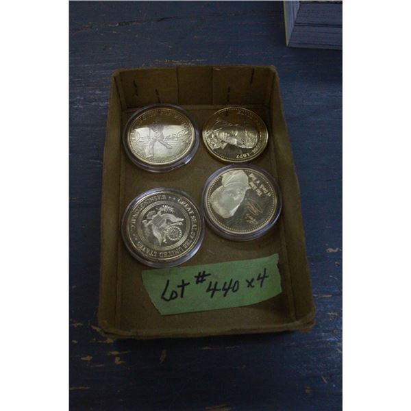 4 "Elvis" King of Pop Music" Tokens