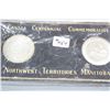 Image 1 : Canada Centennial Medallions (2) NWT,  MAN. (1870-1970)