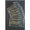 Image 1 : Canada One Dollar Bills (10) 1973 Seq. UNC